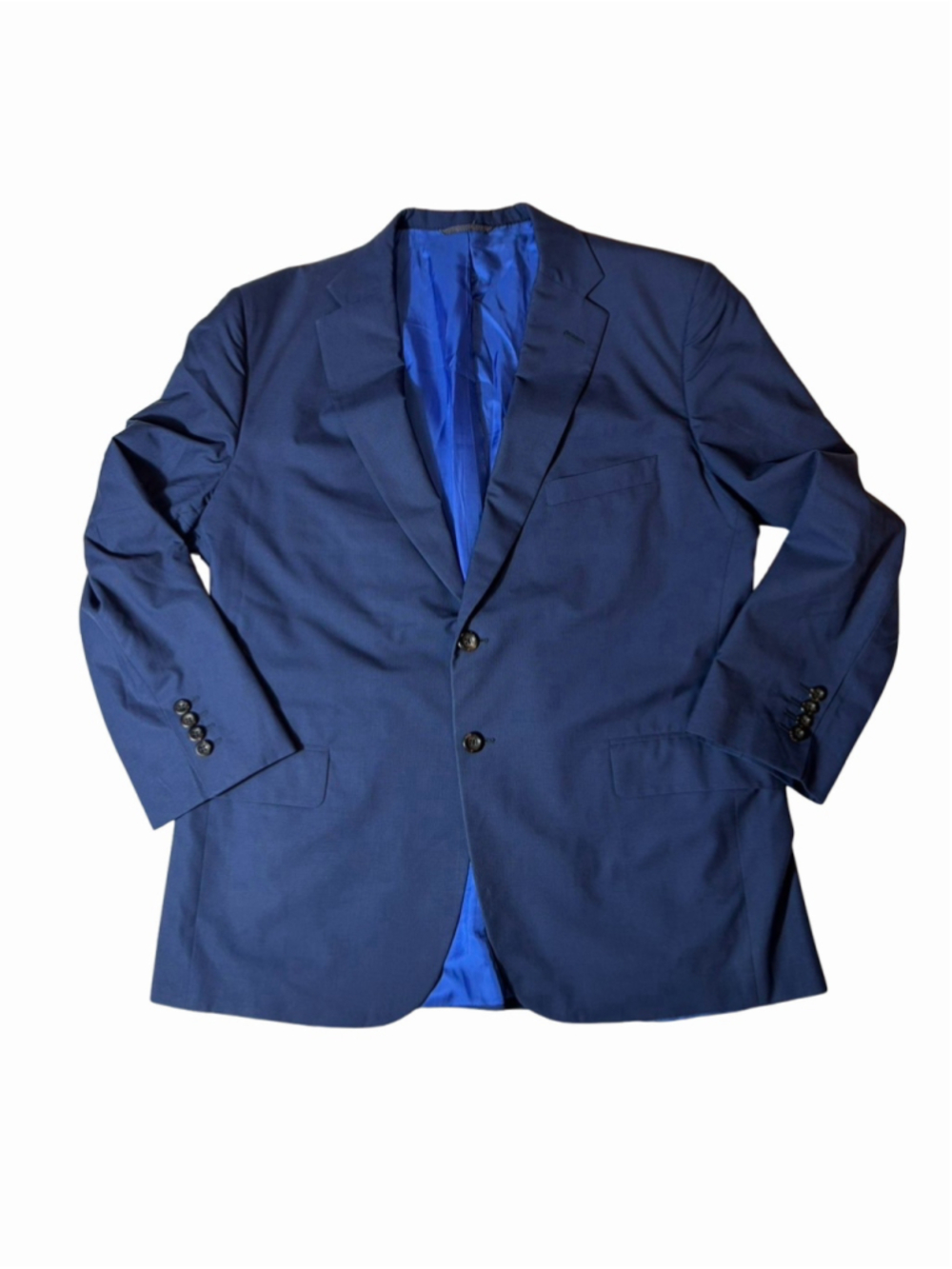 Holland & Sherry Savile Row Navy Blazer Men’s Custom Tailored Union Made USA